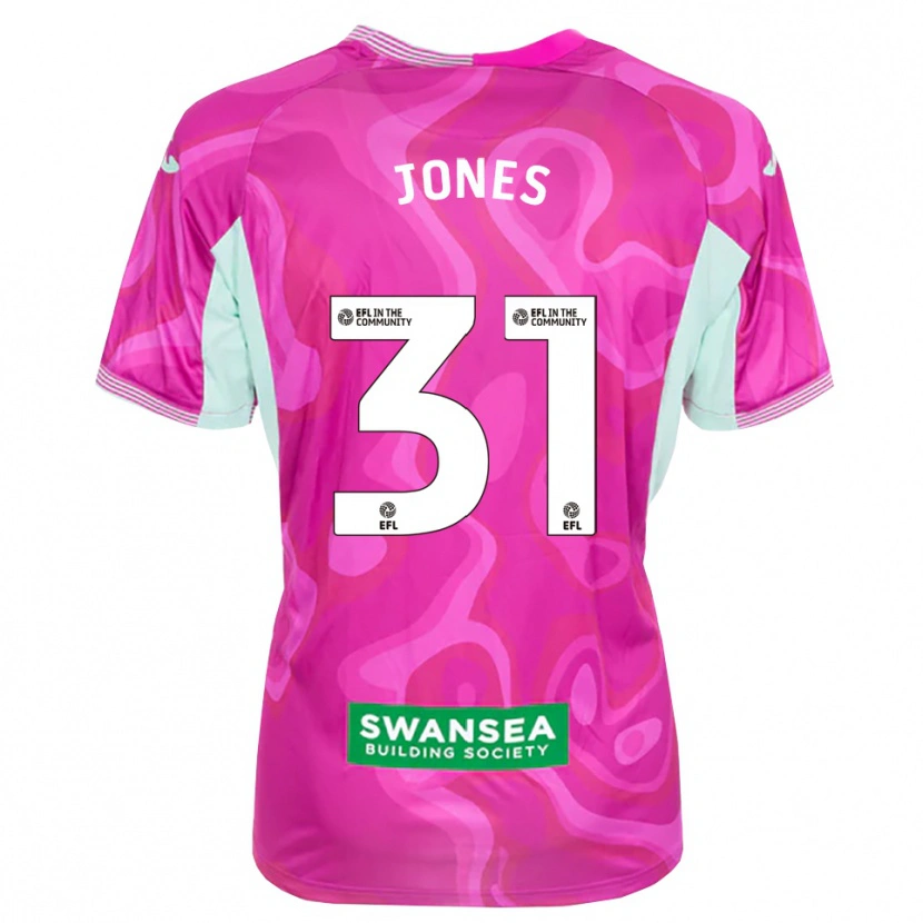 Danxen Kinderen Verity Jones #31 Magenta Wit Keepersshirt 2025/26 T-Shirt België