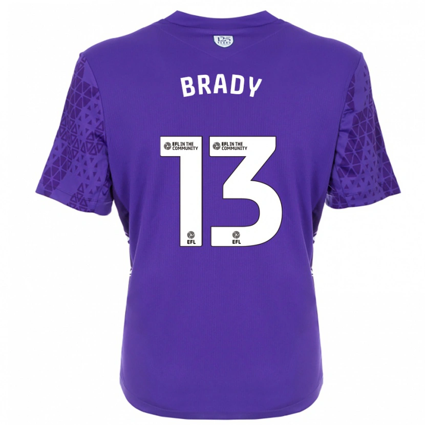 Danxen Kinderen Louis Brady #13 Paars Wit Keepersshirt 2025/26 T-Shirt België
