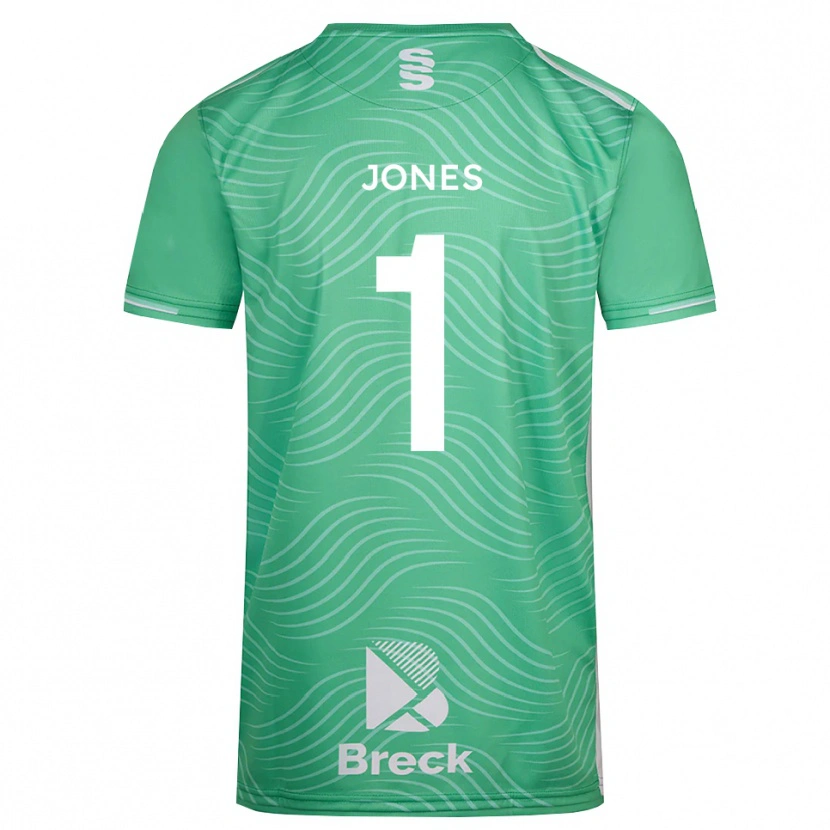 Danxen Kinderen Zac Jones #1 Medium Turquoise Keepersshirt 2025/26 T-Shirt België