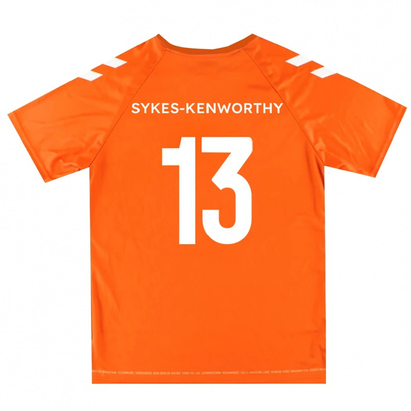 Danxen Kinderen George Sykes-Kenworthy #13 Oranje Wit Keepersshirt 2025/26 T-Shirt België
