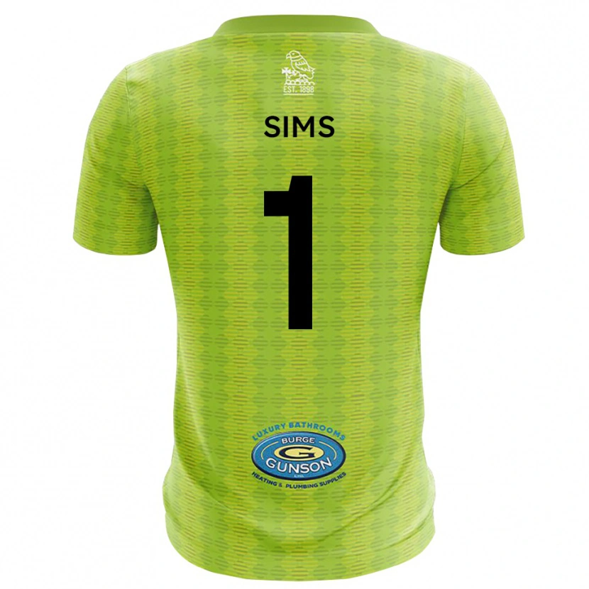 Danxen Kinderen Jack Sims #1 Gazon Groen Keepersshirt 2025/26 T-Shirt België