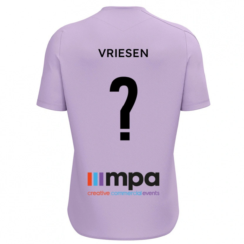 Danxen Kinderen Fabian Vriesen #0 Violet Zwart Keepersshirt 2025/26 T-Shirt België