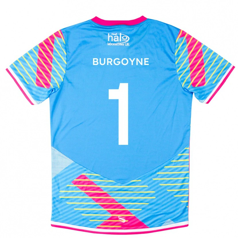 Danxen Kinderen Harry Burgoyne #1 Hemelsblauw Roze Keepersshirt 2025/26 T-Shirt België