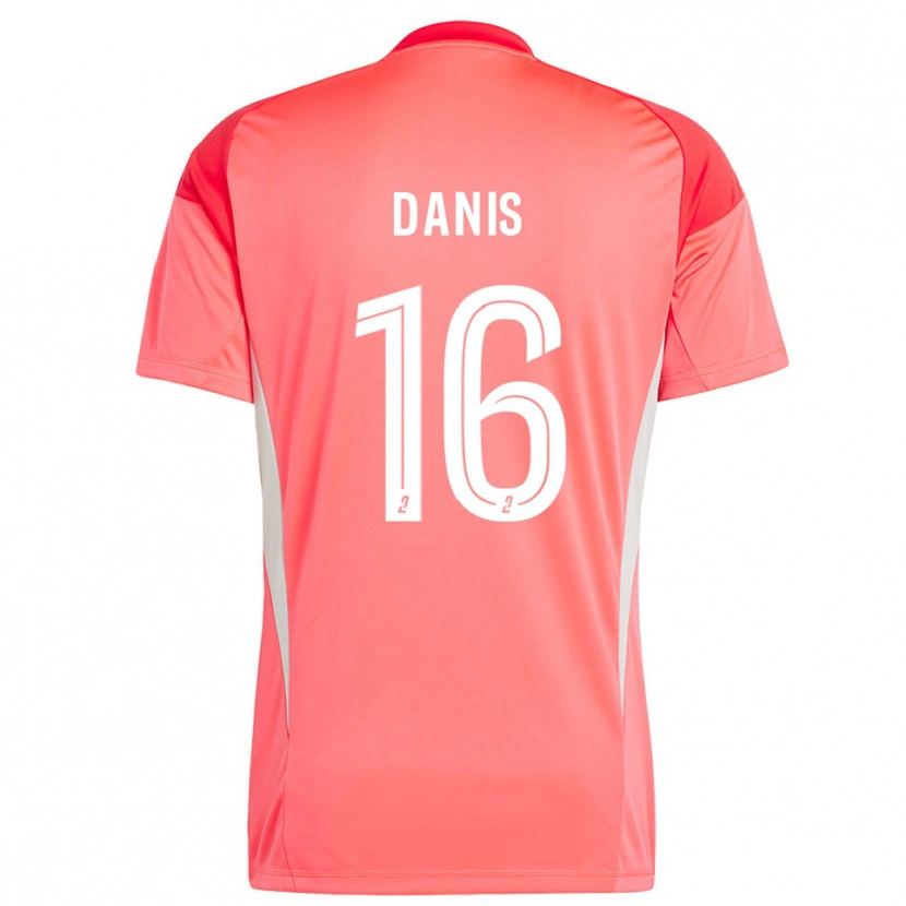 Danxen Kinderen Adrien Danis #16 Licht Oranje Keepersshirt 2025/26 T-Shirt België