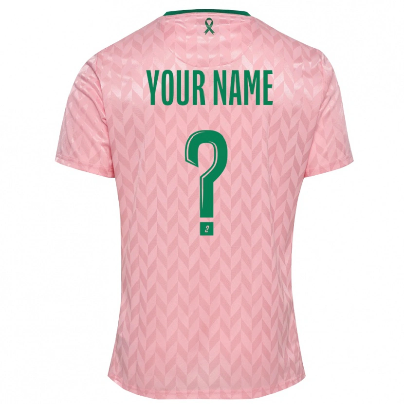 Danxen Kinderen AS Saint-Étienne Roze Groen Keepersshirt 2025/26 T-Shirt België