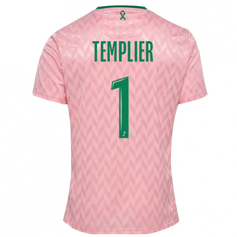 Danxen Kinderen Emma Templier #1 Roze Groen Keepersshirt 2025/26 T-Shirt België