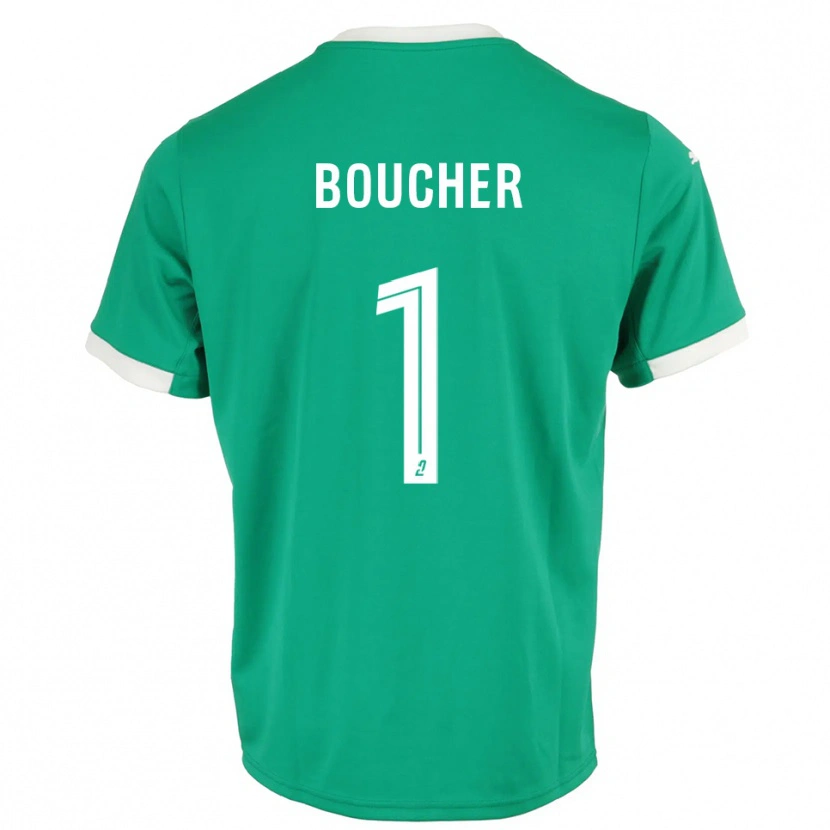 Danxen Kinderen Zacharie Boucher #1 Groen Wit Keepersshirt 2025/26 T-Shirt België