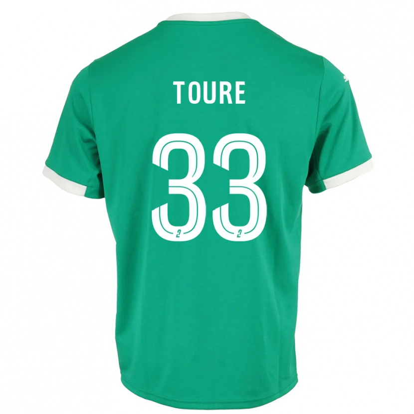 Danxen Kinderen Almami Touré #33 Groen Wit Keepersshirt 2025/26 T-Shirt België