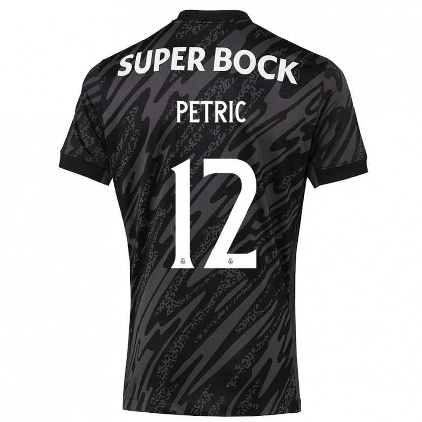 Danxen Kinderen Luka Petric #12 Grijs Zwart Wit Keepersshirt 2025/26 T-Shirt België