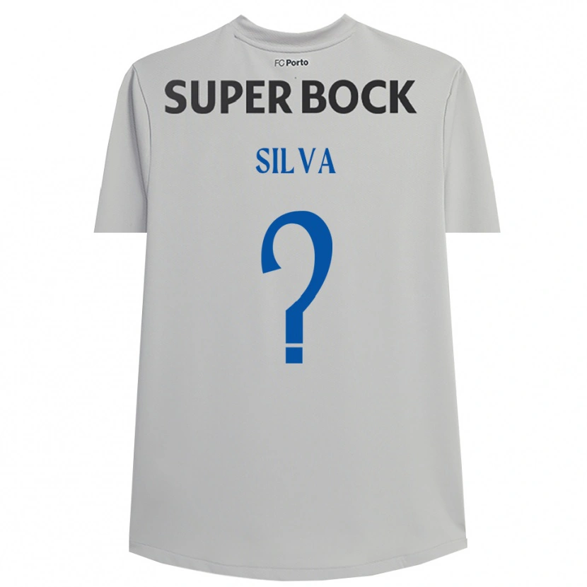 Danxen Kinderen Gonçalo Silva #0 Lichtgrijs Zwart Keepersshirt 2025/26 T-Shirt België
