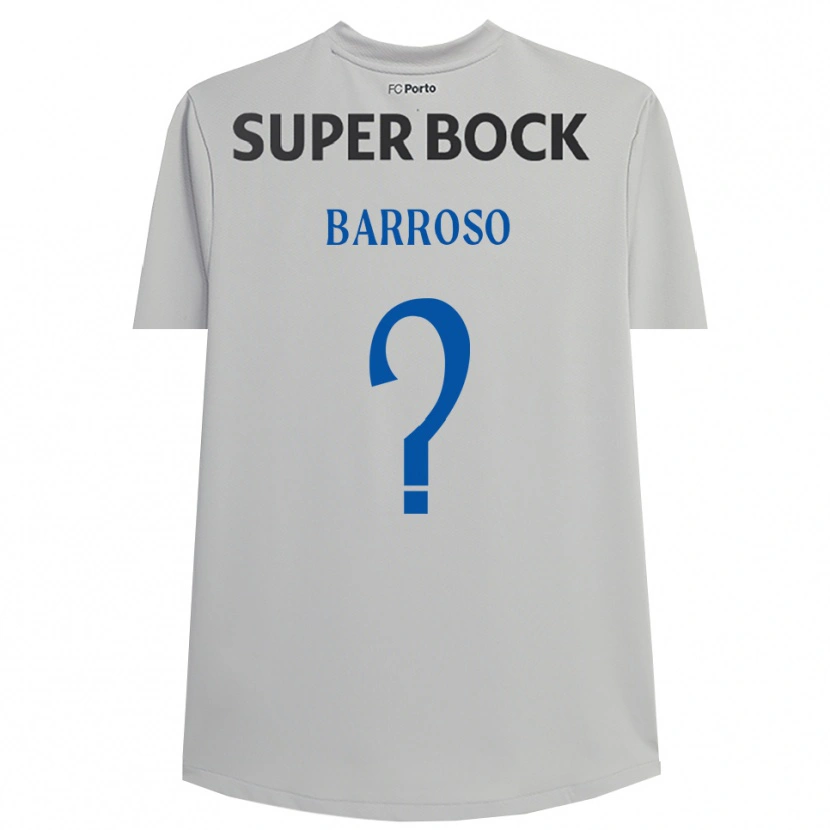 Danxen Kinderen Francisco Barroso #0 Lichtgrijs Zwart Keepersshirt 2025/26 T-Shirt België