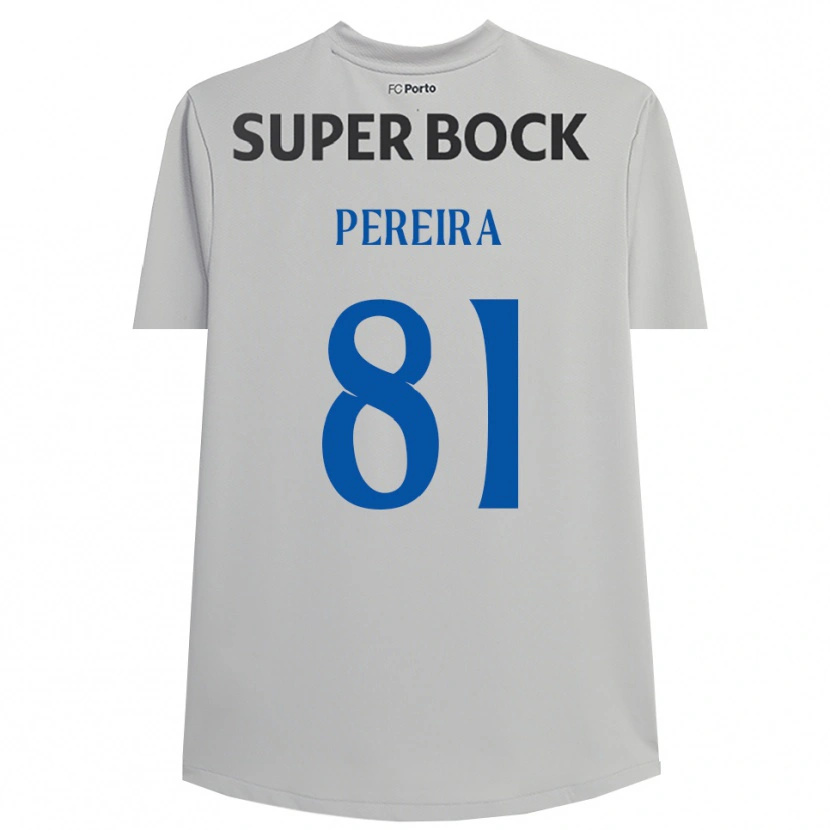 Danxen Kinderen Martim Pereira #81 Lichtgrijs Zwart Keepersshirt 2025/26 T-Shirt België