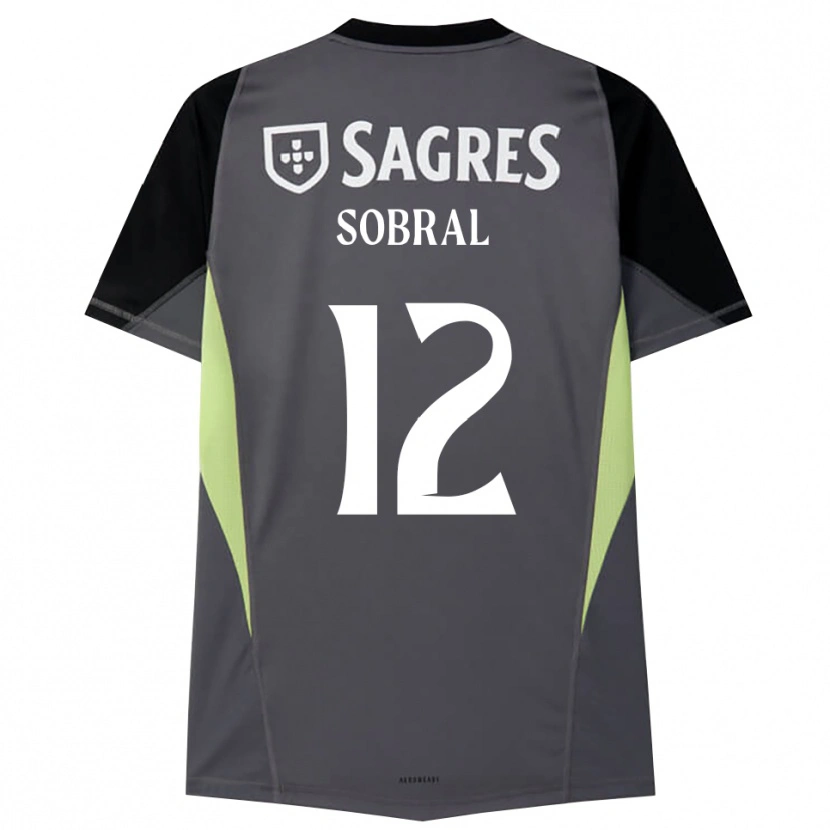 Danxen Kinderen Gonçalo Sobral #12 Donkergrijs Zwart Keepersshirt 2025/26 T-Shirt België
