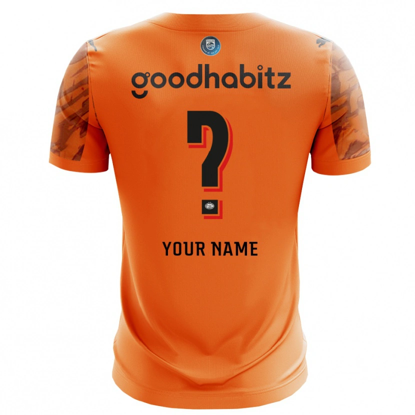 Danxen Kinderen PSV Eindhoven Oranje Zwart Keepersshirt 2025/26 T-Shirt België