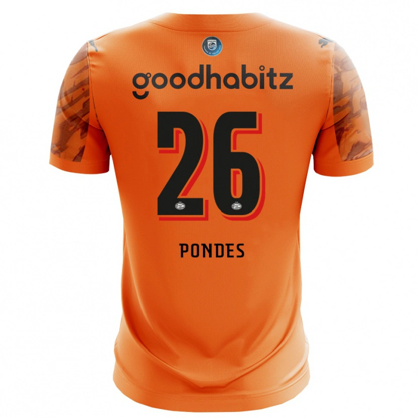 Danxen Kinderen Moon Pondes #26 Oranje Zwart Keepersshirt 2025/26 T-Shirt België