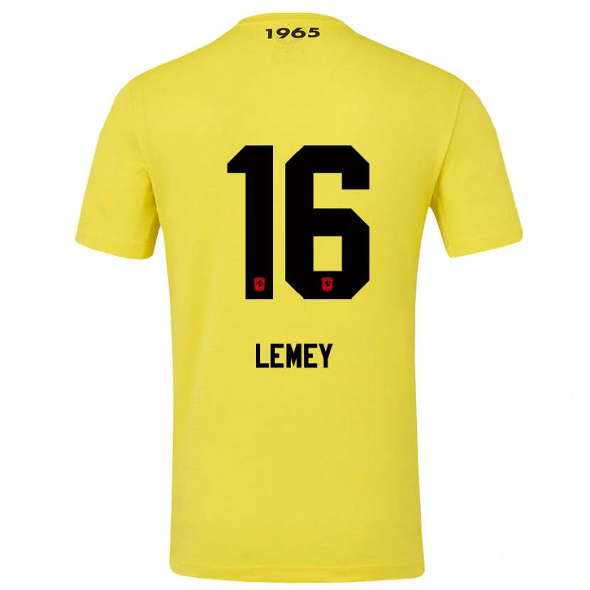 Danxen Kinderen Diede Lemey #16 Geel Zwart Keepersshirt 2025/26 T-Shirt België