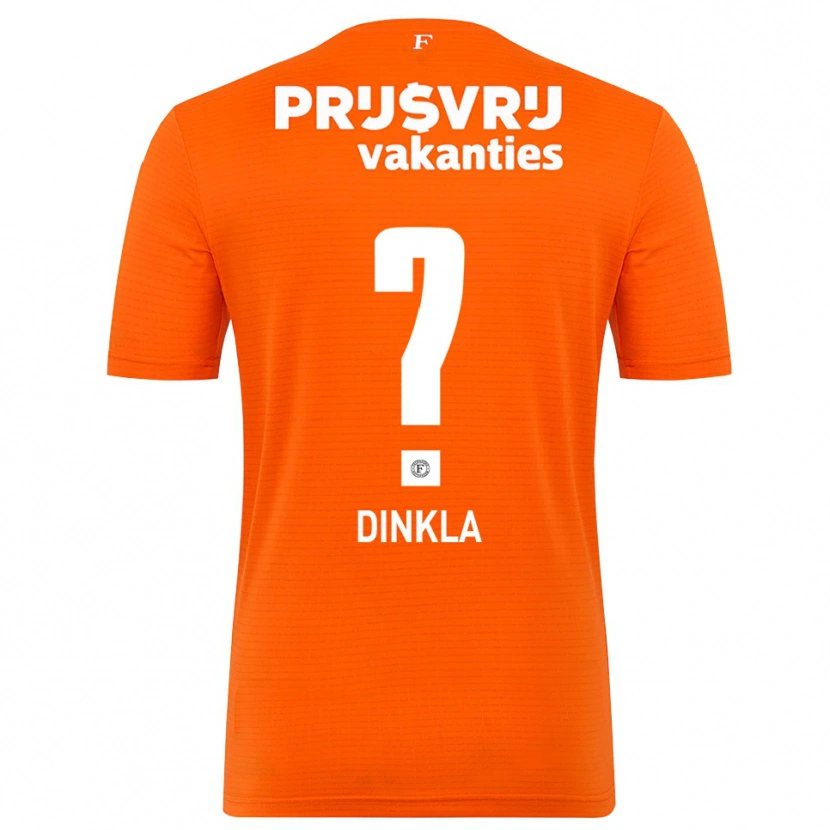 Danxen Kinderen Claire Dinkla #0 Oranje Zwart Keepersshirt 2025/26 T-Shirt België