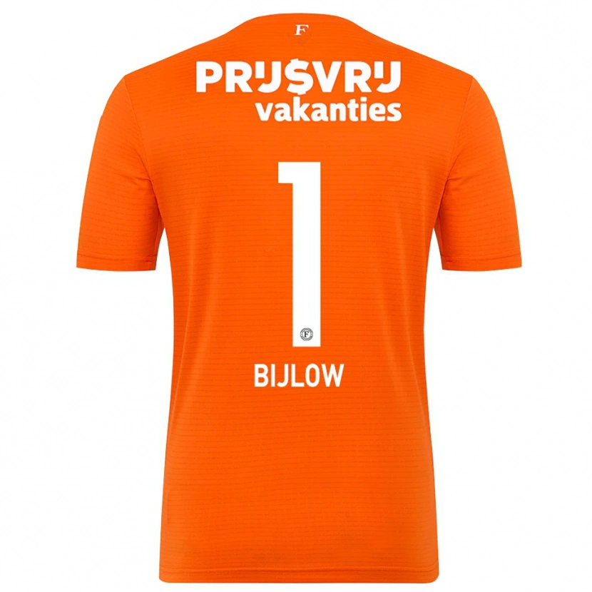 Danxen Kinderen Justin Bijlow #1 Oranje Zwart Keepersshirt 2025/26 T-Shirt België