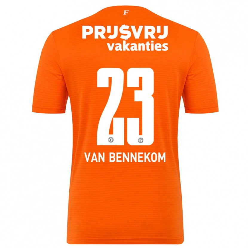 Danxen Kinderen Duron van Bennekom #23 Oranje Zwart Keepersshirt 2025/26 T-Shirt België
