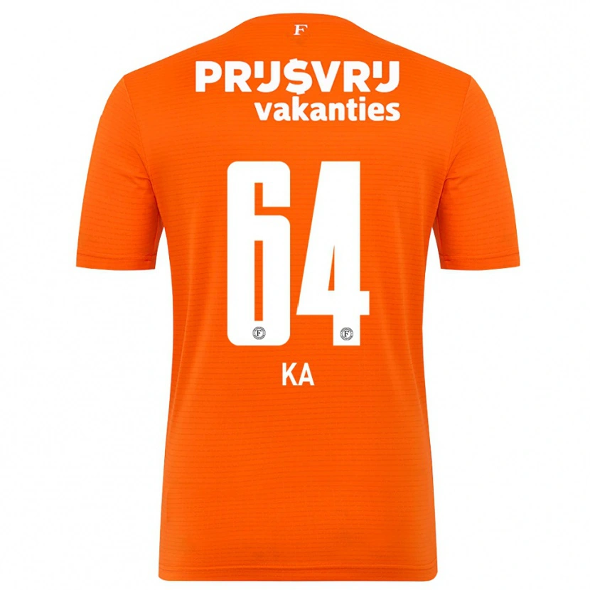 Danxen Kinderen Ismail Ka #64 Oranje Zwart Keepersshirt 2025/26 T-Shirt België