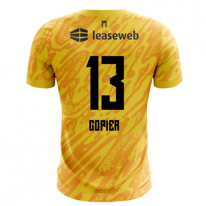 Danxen Kinderen Febe Copier #13 Oranje Geel Zwart Keepersshirt 2025/26 T-Shirt België