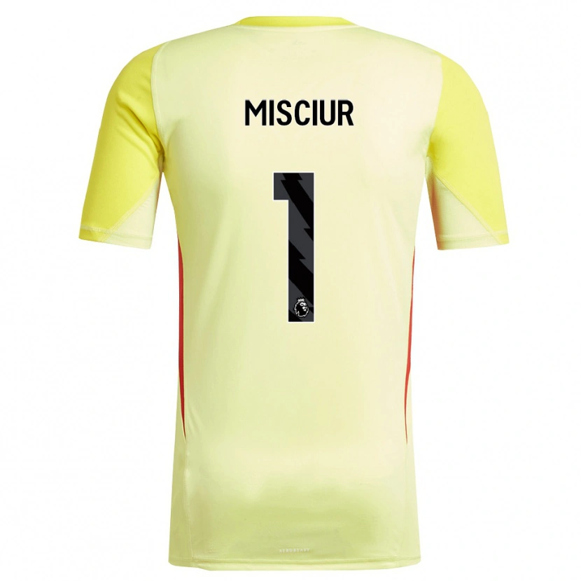 Danxen Kinderen Kornel Misciur #1 Geel Rood Keepersshirt 2025/26 T-Shirt België