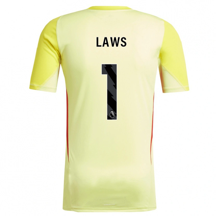 Danxen Kinderen Rachael Laws #1 Geel Rood Keepersshirt 2025/26 T-Shirt België