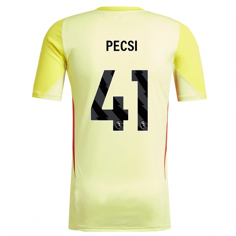 Danxen Kinderen Ármin Pécsi #41 Geel Rood Keepersshirt 2025/26 T-Shirt België
