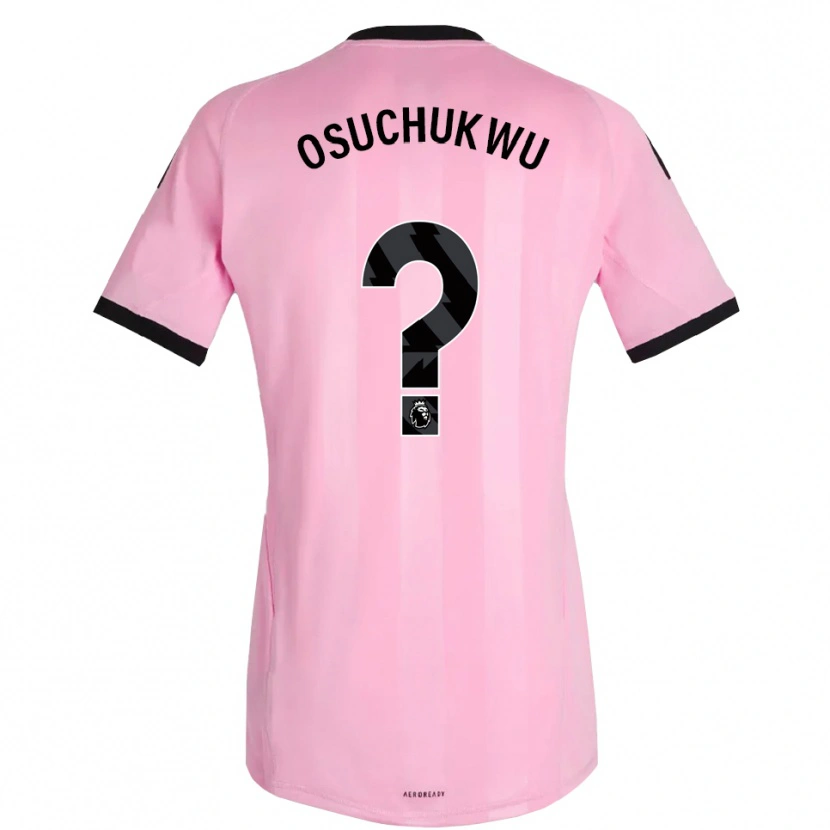 Danxen Kinderen Darlington Osuchukwu #0 Roze Zwart Keepersshirt 2025/26 T-Shirt België