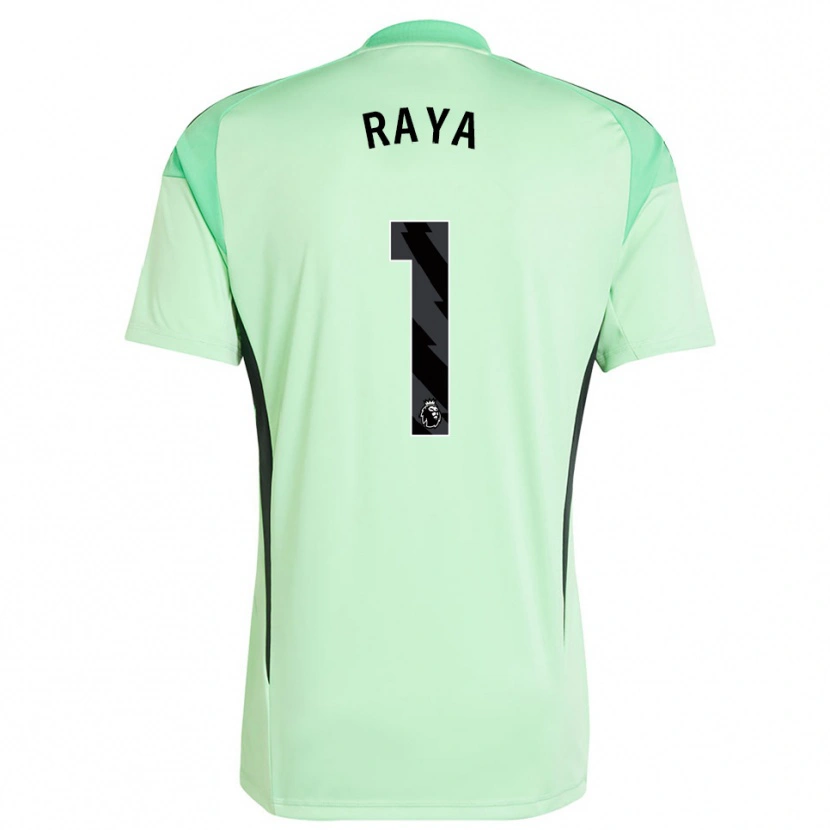 Danxen Kinderen David Raya #1 Lichtgroen Zwart Keepersshirt 2025/26 T-Shirt België