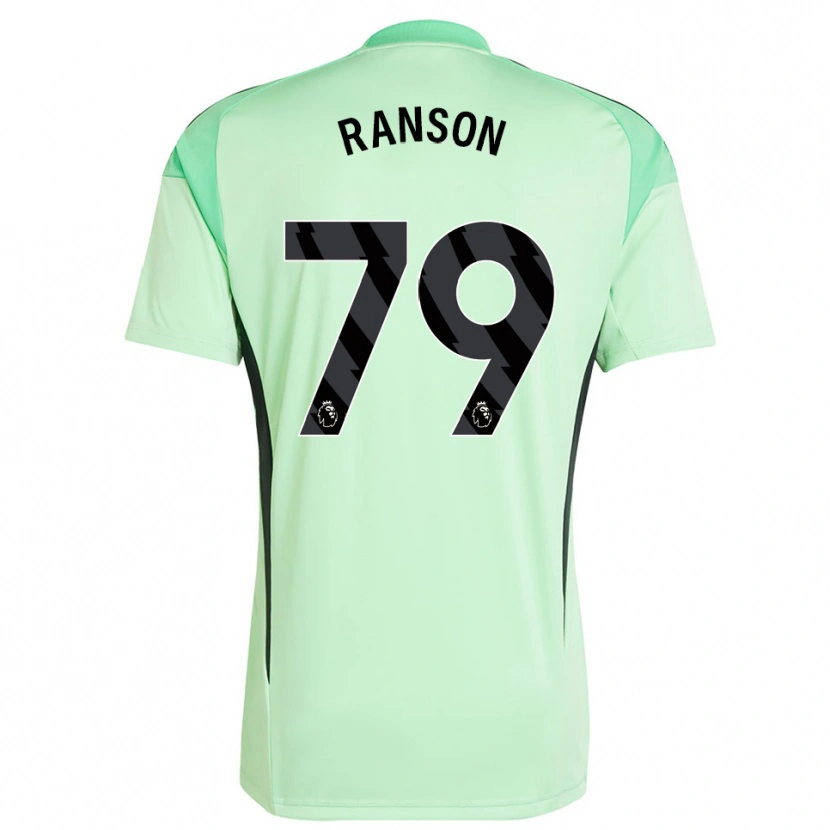 Danxen Kinderen Khari Ranson #79 Lichtgroen Zwart Keepersshirt 2025/26 T-Shirt België