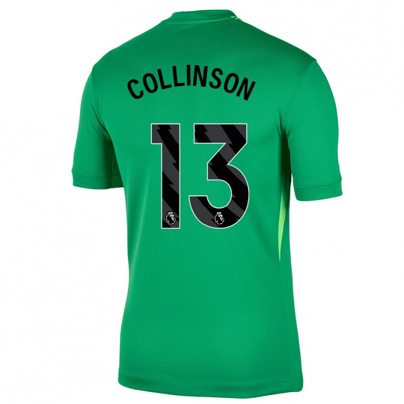 Danxen Kinderen Isaac Collinson #13 Groen Zwart Keepersshirt 2025/26 T-Shirt België