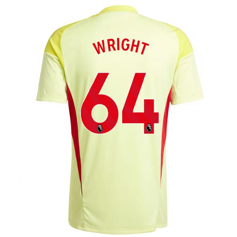 Danxen Kinderen James Wright #64 Lichtgeel Keepersshirt 2025/26 T-Shirt België