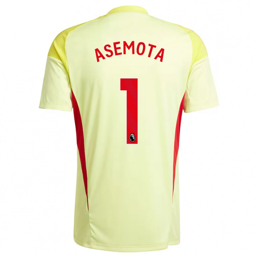 Danxen Kinderen Owen Asemota #1 Lichtgeel Keepersshirt 2025/26 T-Shirt België
