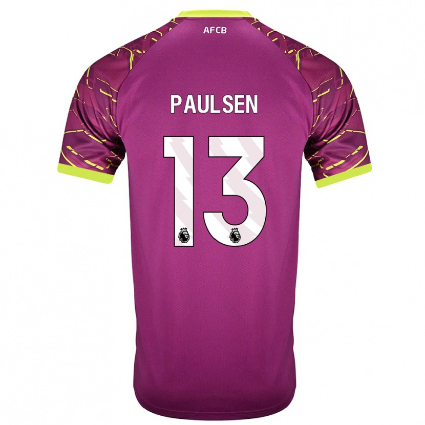 Danxen Kinderen Alex Paulsen #13 Donker Magenta Keepersshirt 2025/26 T-Shirt België