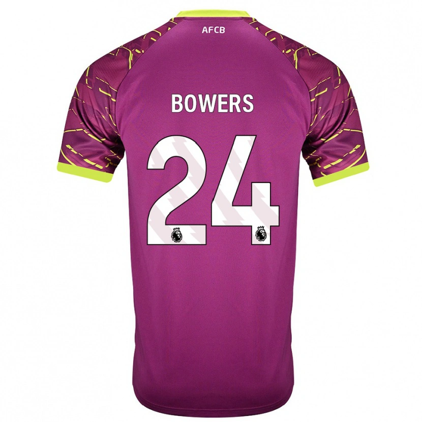 Danxen Kinderen Kelci Bowers #24 Donker Magenta Keepersshirt 2025/26 T-Shirt België