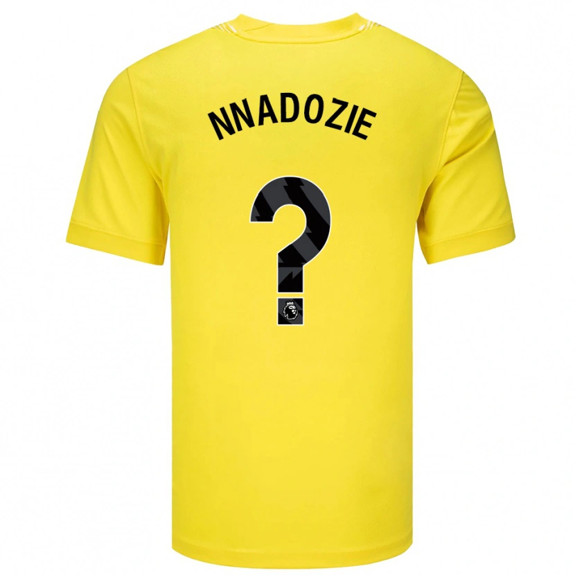 Danxen Kinderen Chiamaka Nnadozie #0 Geel Zwart Keepersshirt 2025/26 T-Shirt België