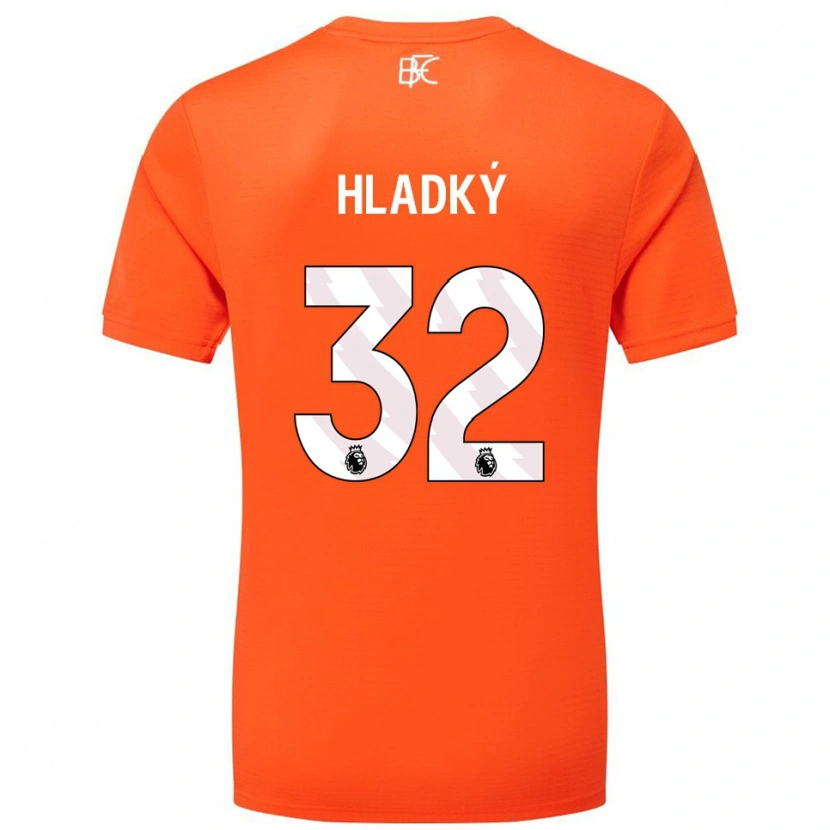 Danxen Kinderen Vaclav Hladky #32 Oranje Wit Keepersshirt 2025/26 T-Shirt België