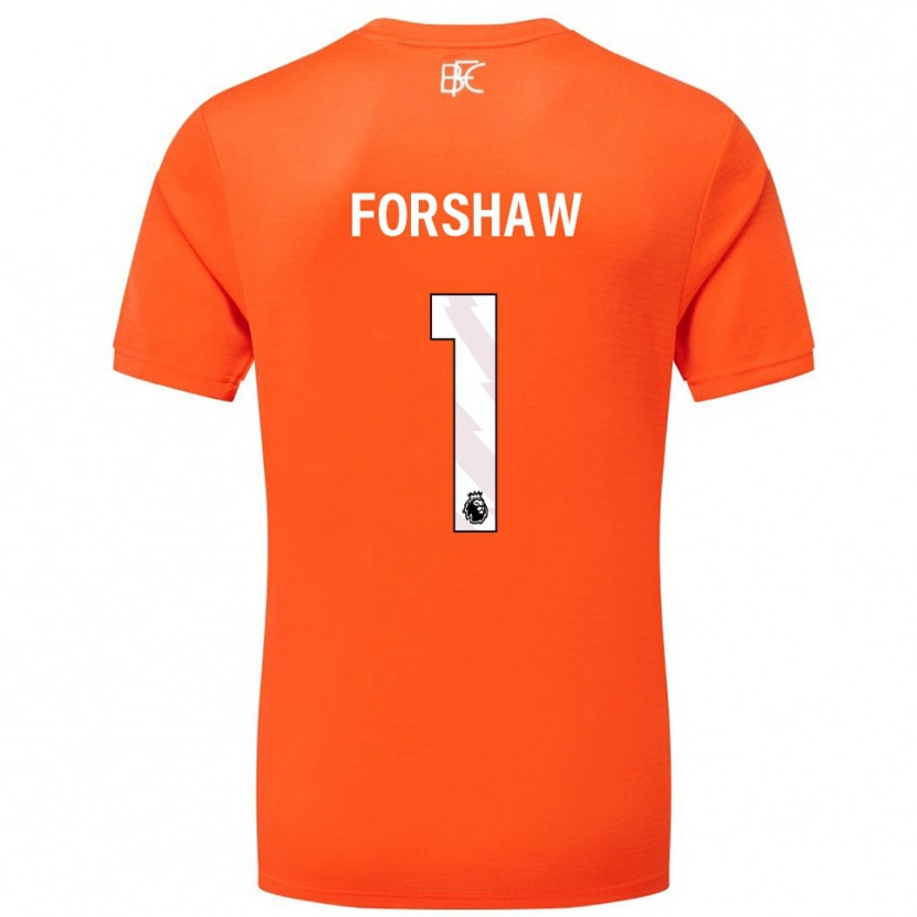 Danxen Kinderen Lewis Forshaw #1 Oranje Wit Keepersshirt 2025/26 T-Shirt België