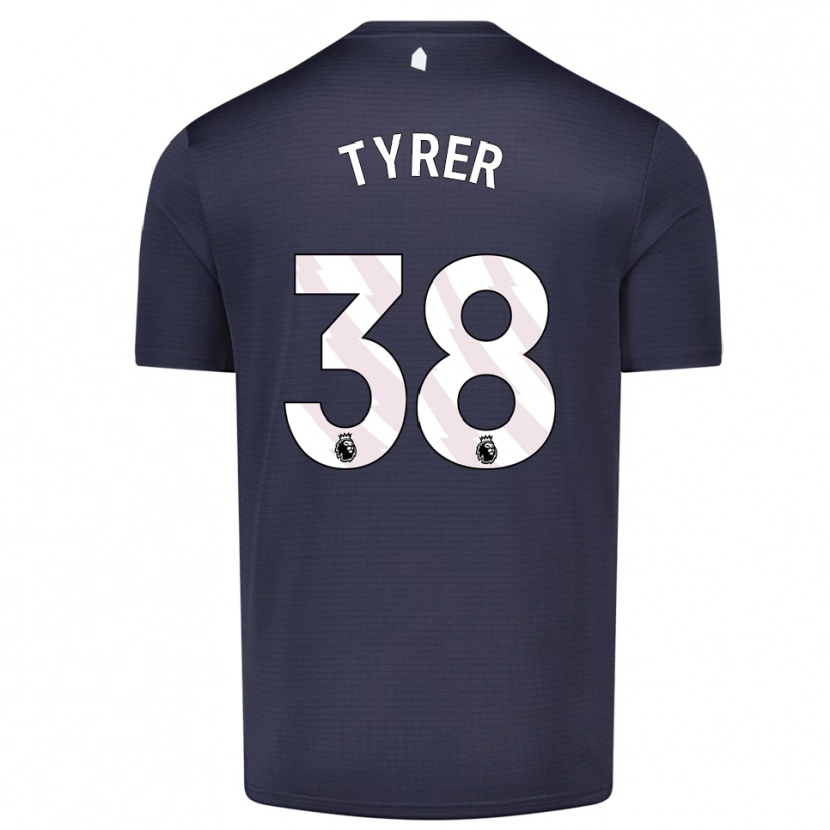 Danxen Kinderen Harry Tyrer #38 Zwart Wit Keepersshirt 2025/26 T-Shirt België