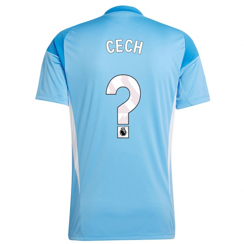 Danxen Kinderen Damian Cech #0 Blauw Wit Keepersshirt 2025/26 T-Shirt België