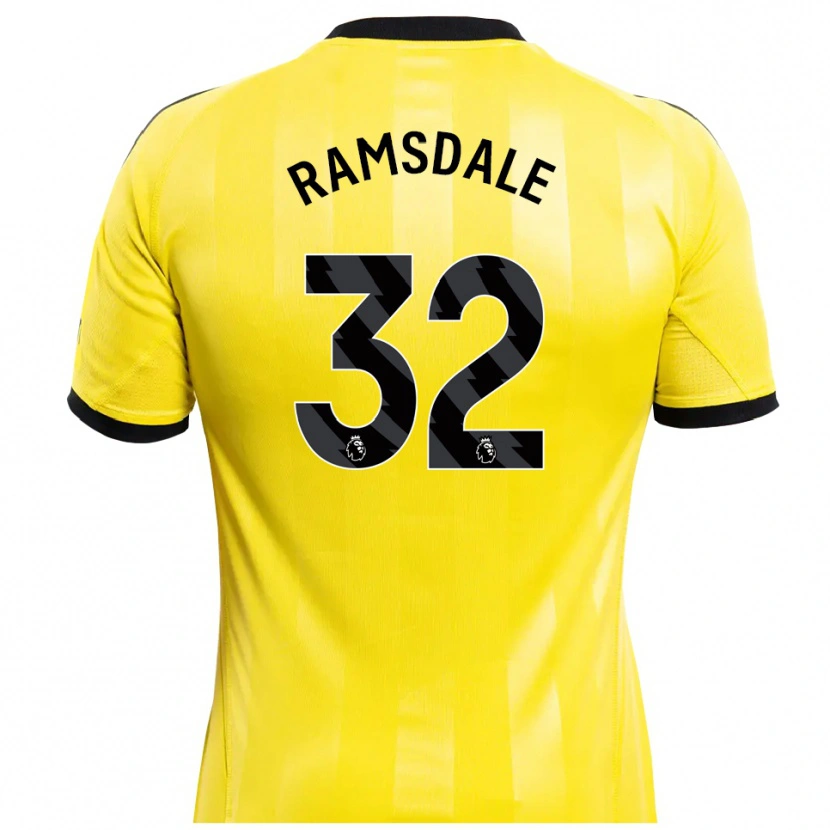 Danxen Kinderen Aaron Ramsdale #32 Geel Zwart Keepersshirt 2025/26 T-Shirt België