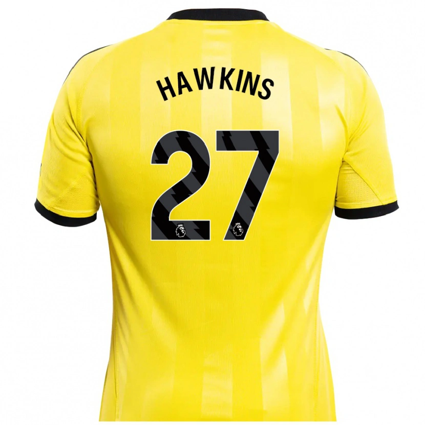 Danxen Kinderen Hannah Hawkins #27 Geel Zwart Keepersshirt 2025/26 T-Shirt België