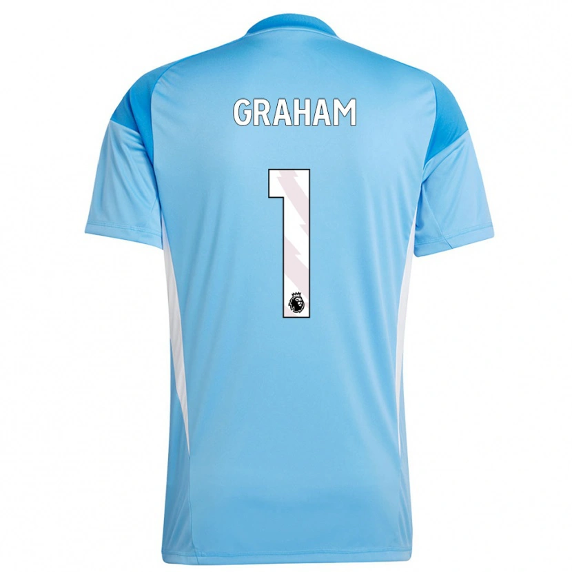Danxen Kinderen Ally Graham #1 Blauw Wit Keepersshirt 2025/26 T-Shirt België