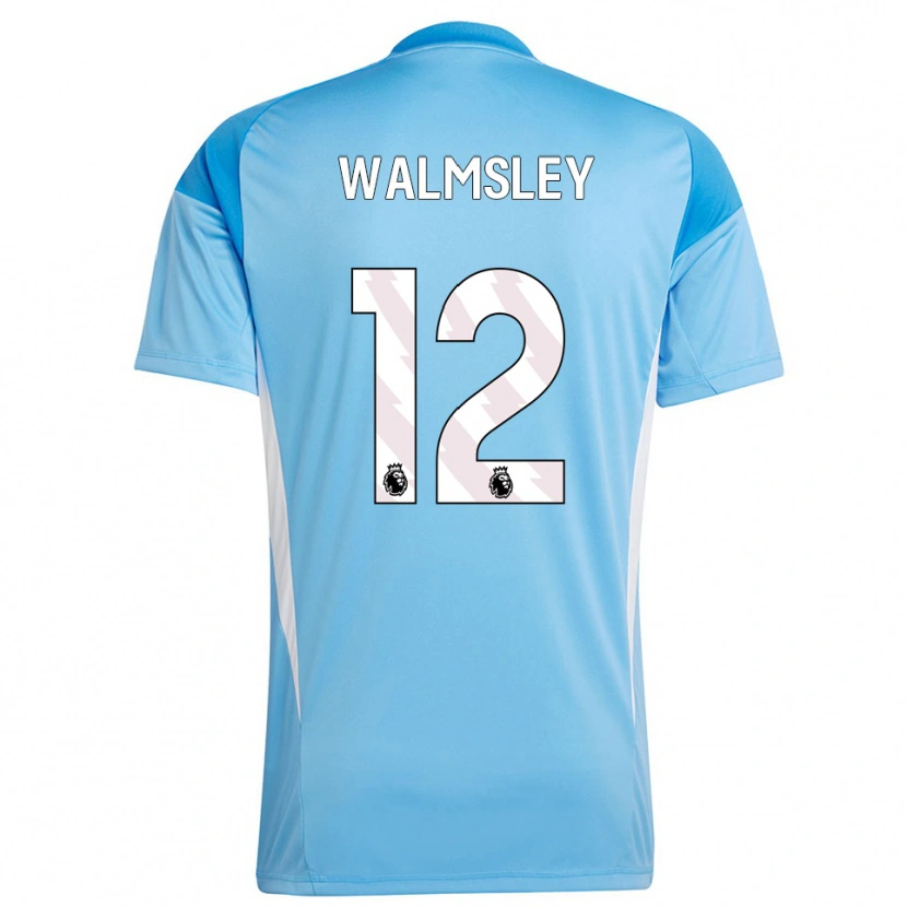Danxen Kinderen Joseph Walmsley #12 Blauw Wit Keepersshirt 2025/26 T-Shirt België