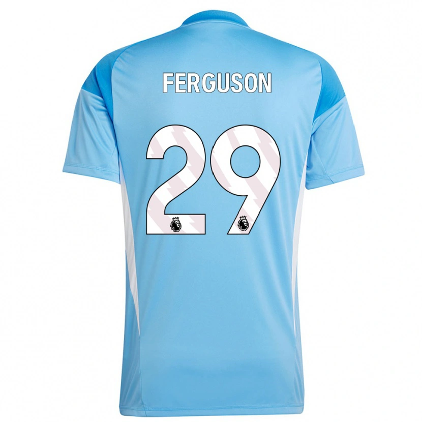 Danxen Kinderen Georgie Ferguson #29 Blauw Wit Keepersshirt 2025/26 T-Shirt België