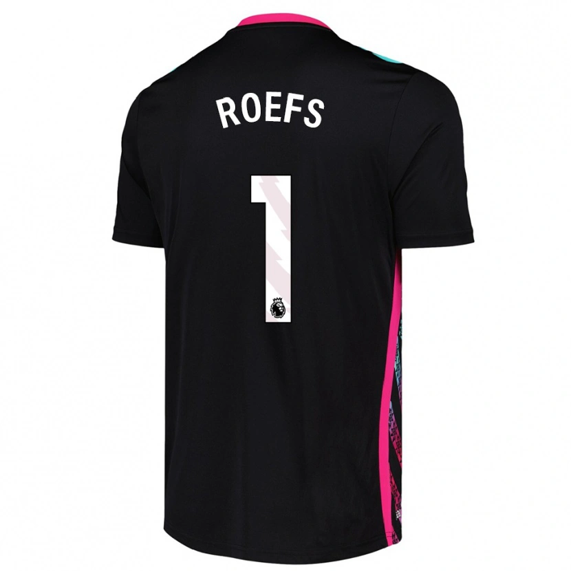 Danxen Kinderen Robin Roefs #1 Zwart Wit Keepersshirt 2025/26 T-Shirt België