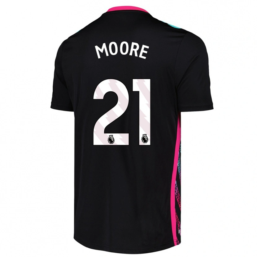 Danxen Kinderen Simon Moore #21 Zwart Wit Keepersshirt 2025/26 T-Shirt België