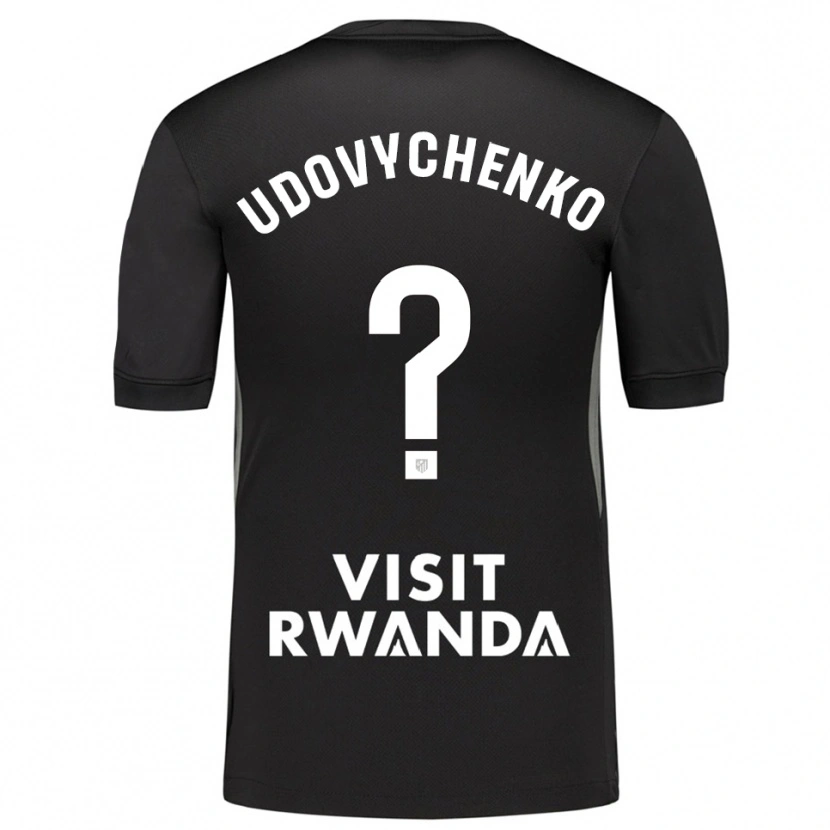 Danxen Kinderen Glib Udovychenko #0 Zwart Wit Keepersshirt 2025/26 T-Shirt België