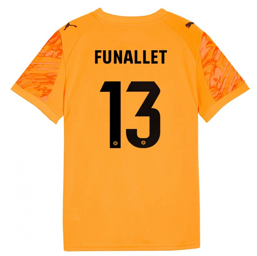 Danxen Kinderen Pau Funallet #13 Oranje Zwart Keepersshirt 2025/26 T-Shirt België